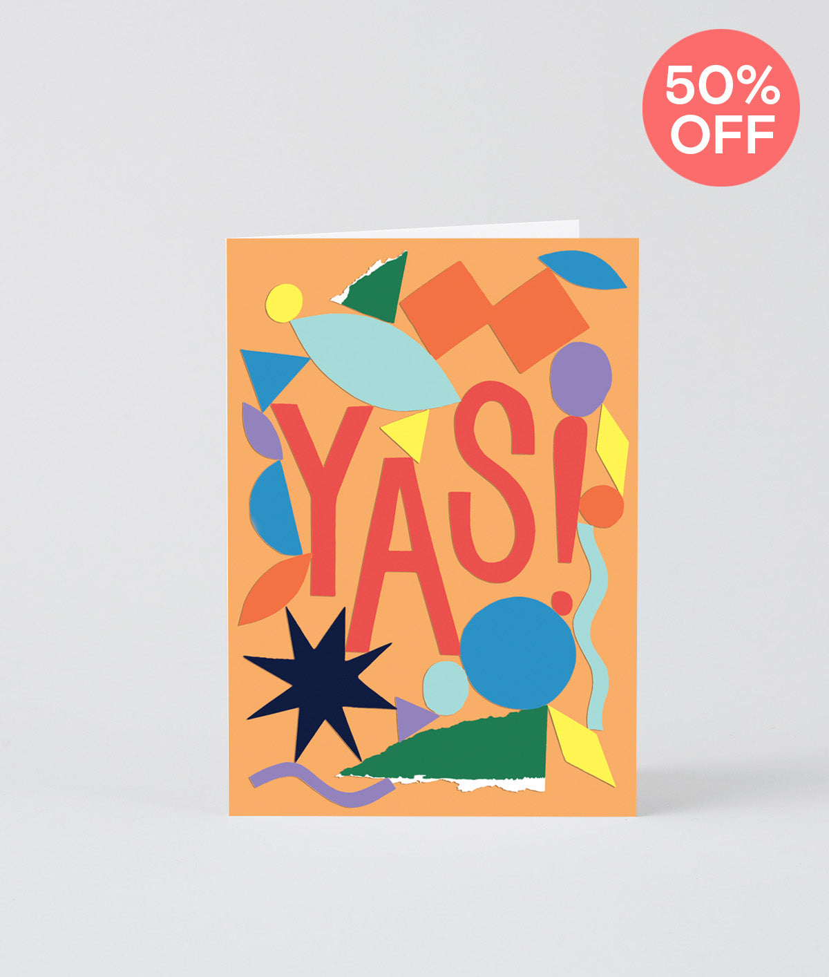 *SALE*  Yas Embossed Greetings Card