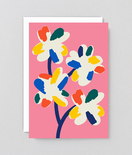Four Flowers Art Card
