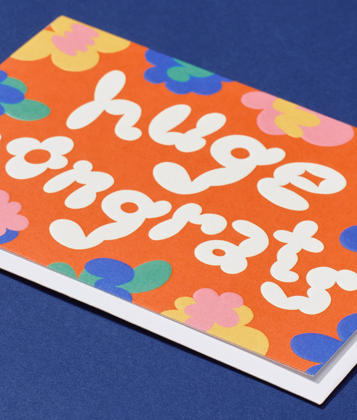 Huge Congrats Embossed Greetings Card