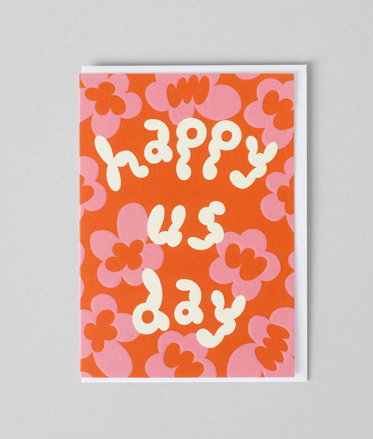 Happy Us Day Embossed Greetings Card