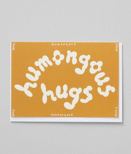 Humongous Hug Embossed Greetings Card