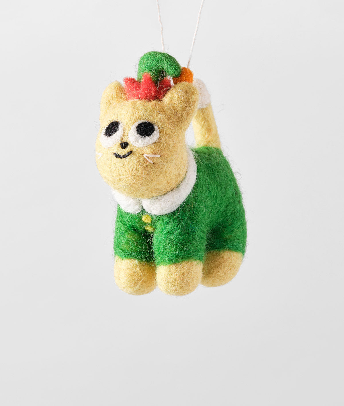 Buddy, Cat in Elf Outfit