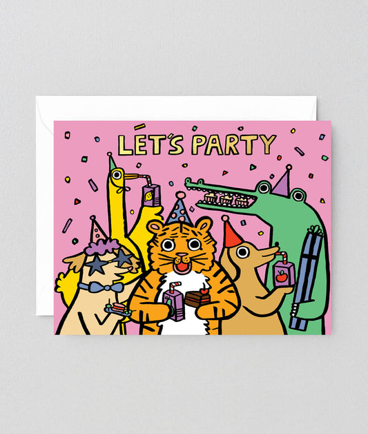 Kid's Party Kids Greetings Card