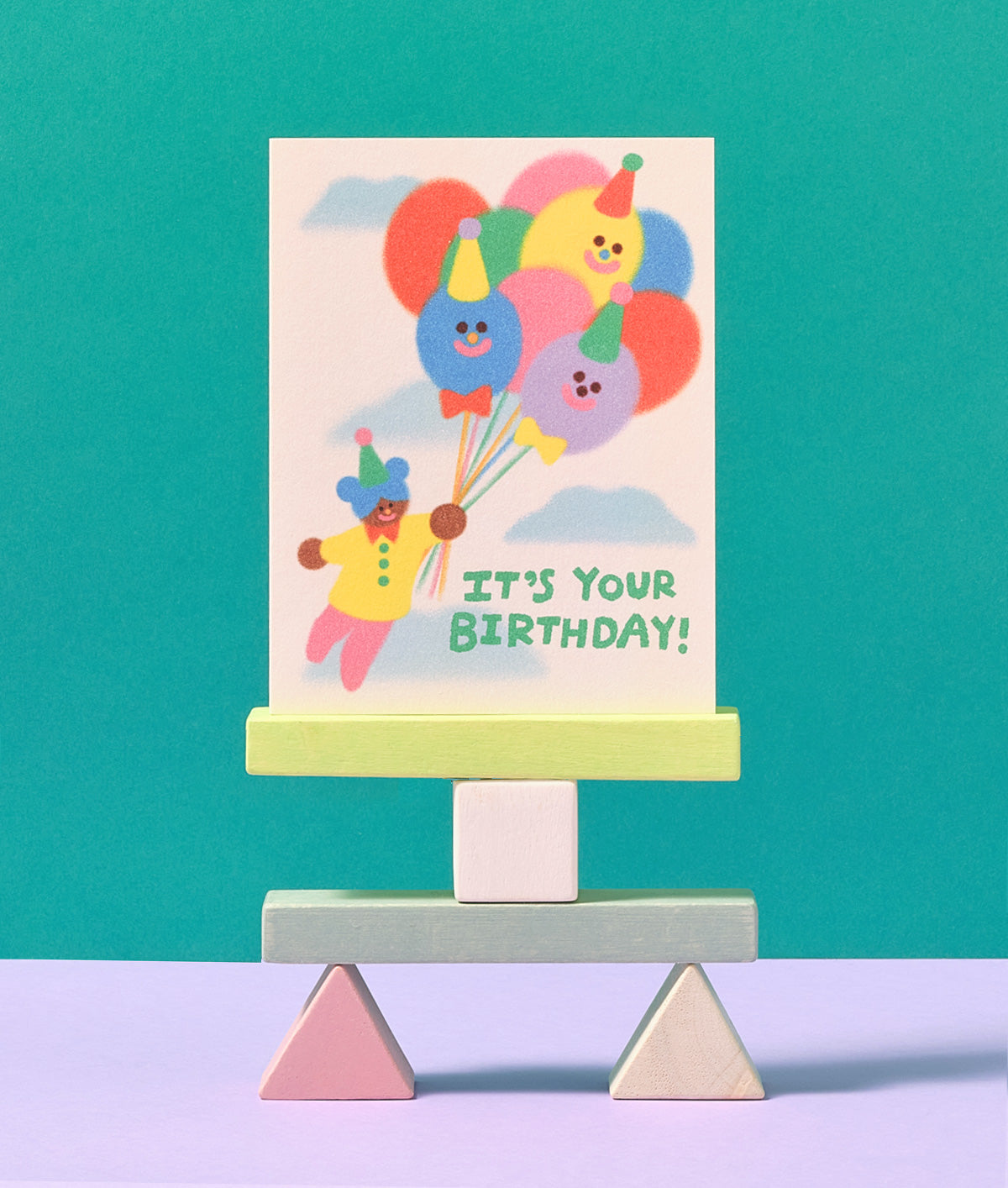 It's Your Birthday Balloons Kids Greetings Card