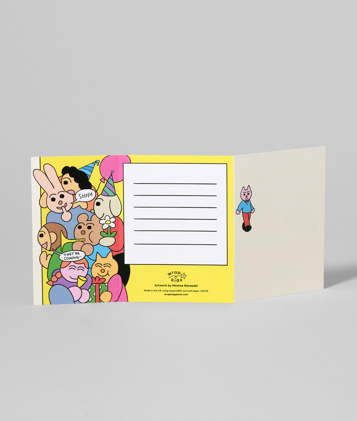 Shhh Surprise Birthday Fold Out Card
