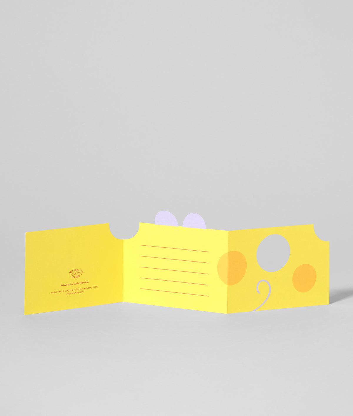 Mouse In Cheese Fold Out Card
