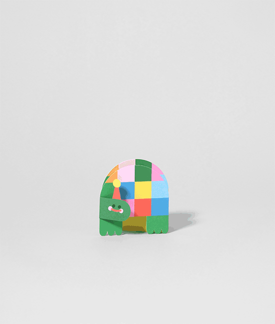 Birthday Tortoises Fold Out Card