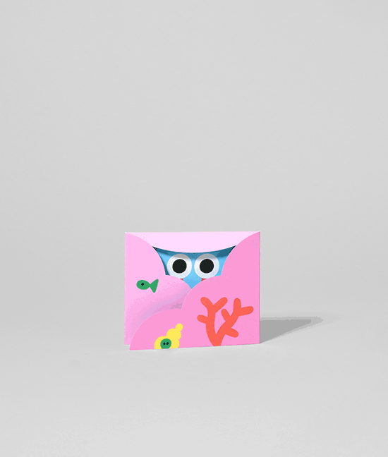 Hiding Crab Fold Out Card