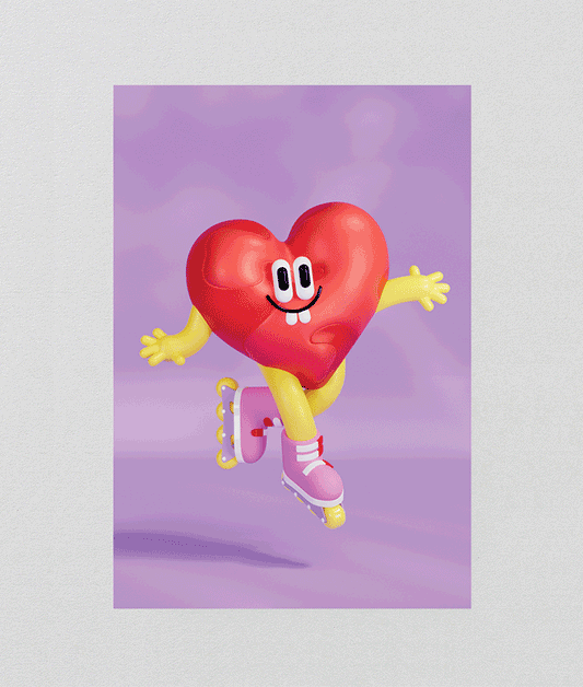 Heart Kids Sticker Card