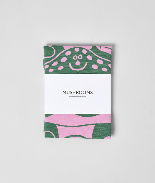 Mushrooms Cotton Tea Towel