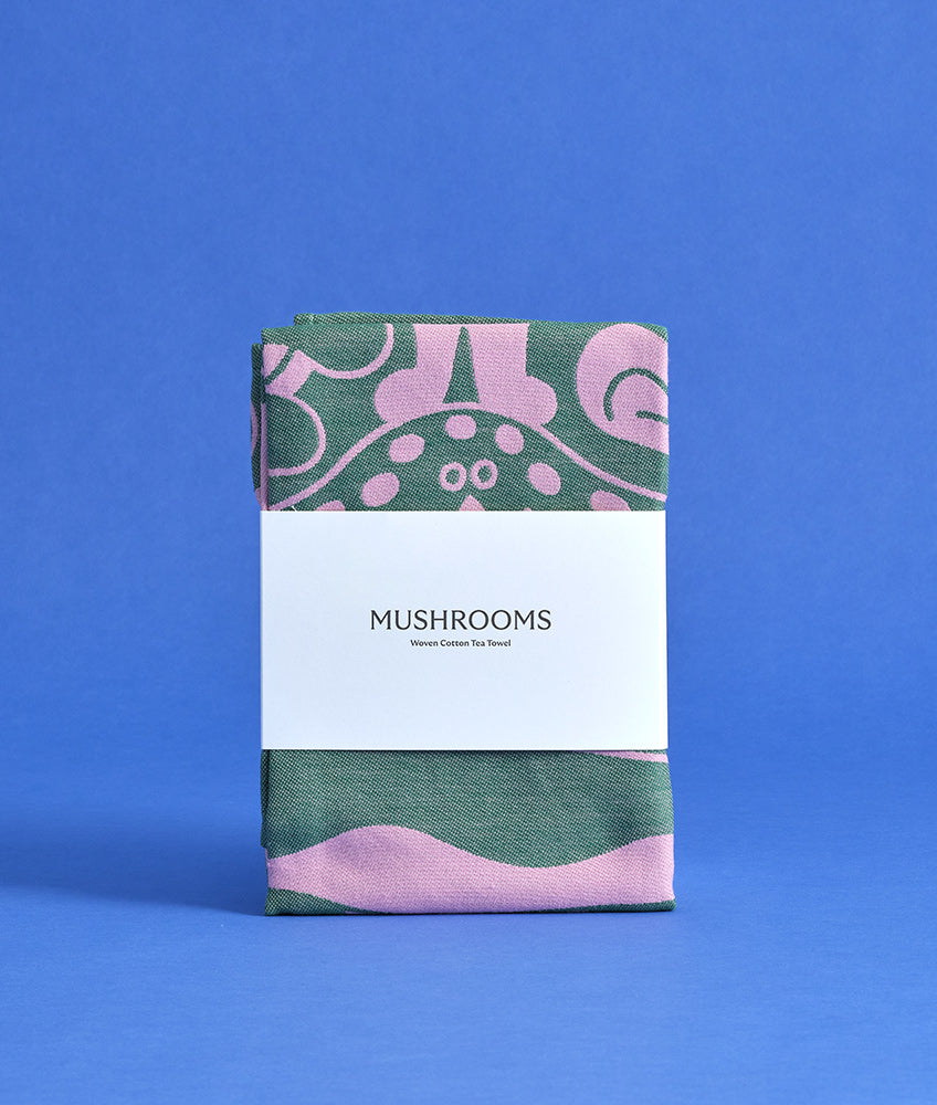 Mushrooms Cotton Tea Towel