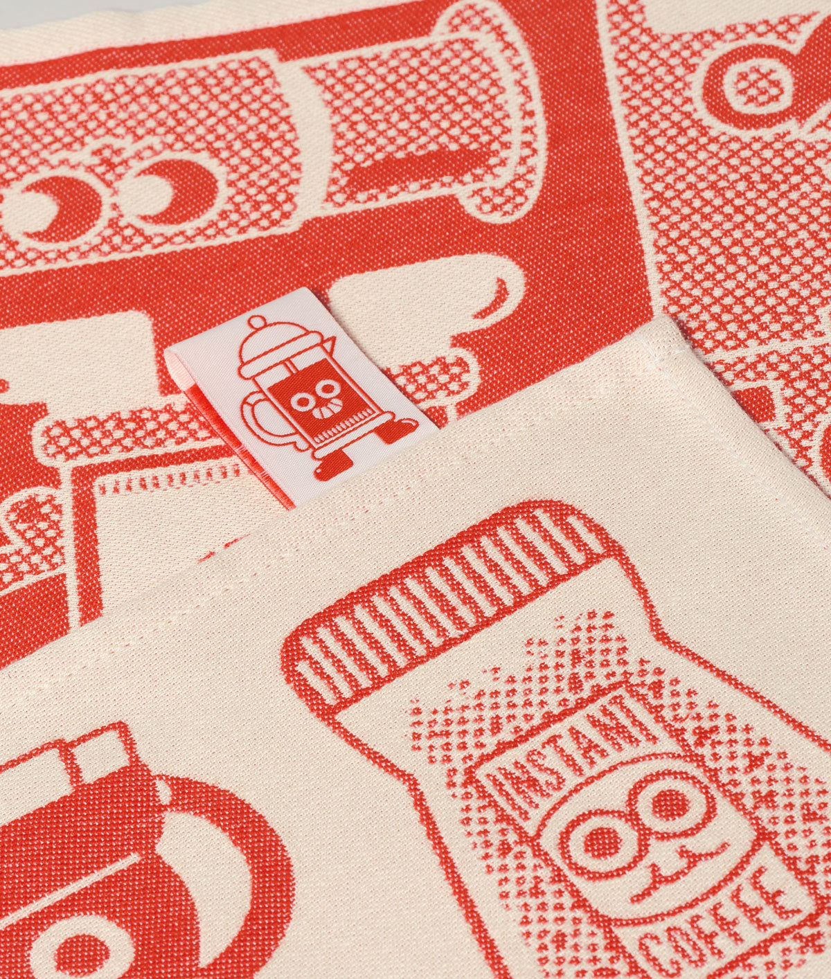 *COMING SOON* Coffee Time Tea Towel Red/Beige