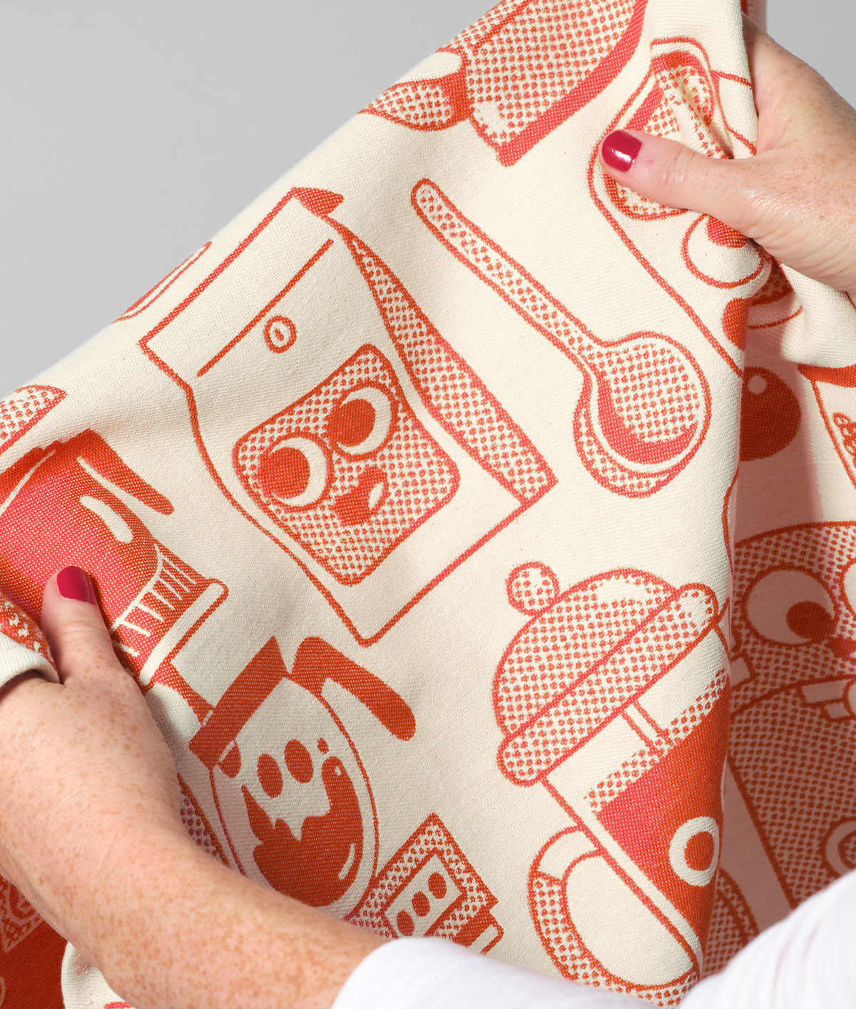 *COMING SOON* Coffee Time Tea Towel Red/Beige