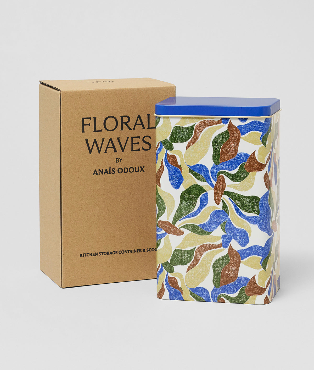 'Floral Motif' Coffee Storage Tin