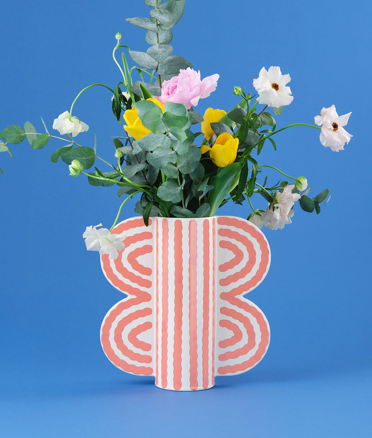 Large Butterfly Vase Pink