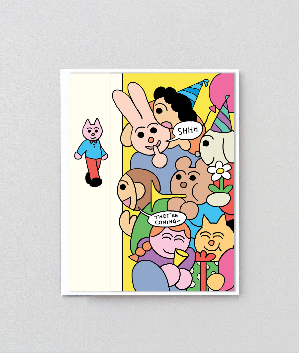 Shhh Surprise Birthday Fold Out Card