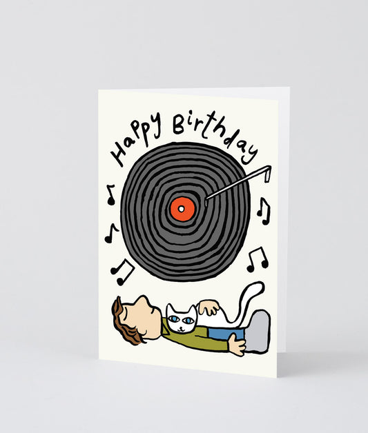 Happy Birthday Vinyl Embossed Greetings Card