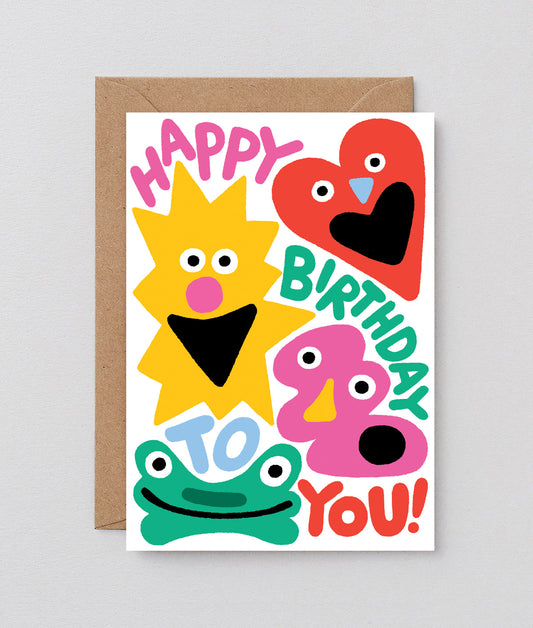 Happy Birthday To You Shapes