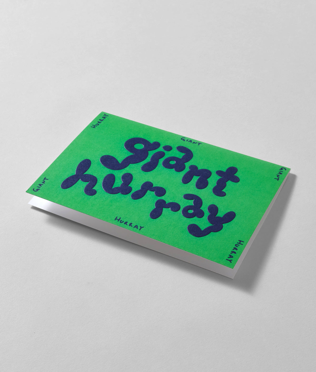 Giant Hurray Embossed Greetings Card