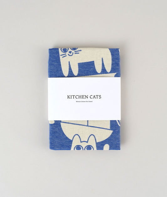 Kitchen Cats Cotton Tea Towel