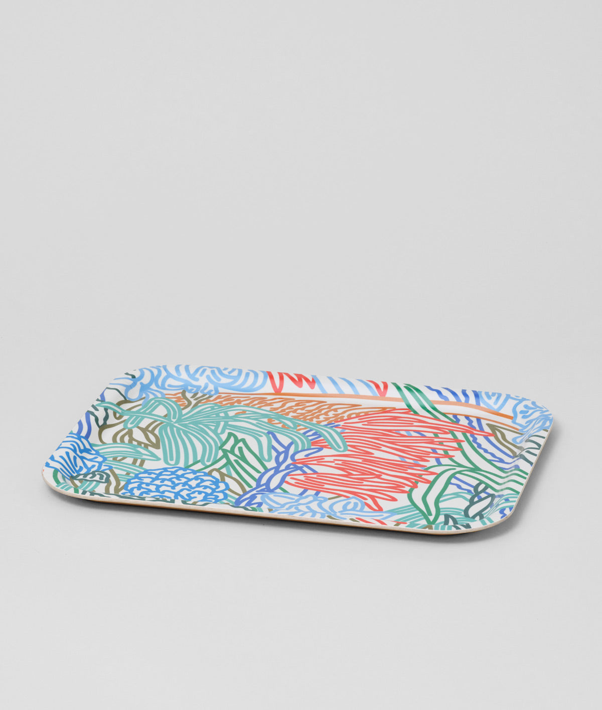 Garden Rectangle Birch Serving Tray