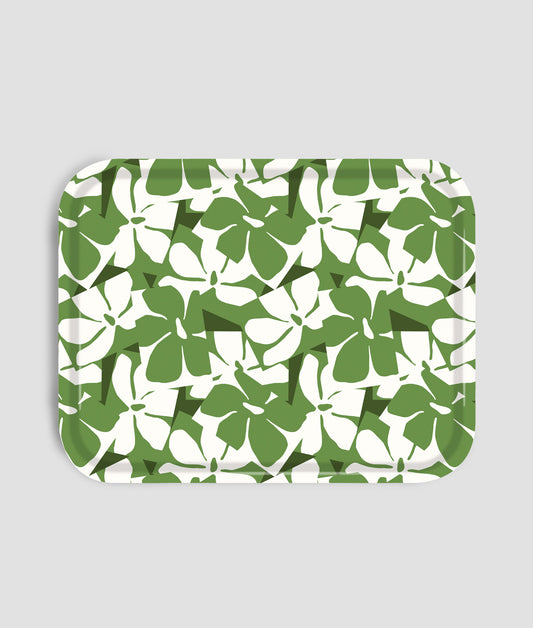 *COMING SOON* Green Flowers Rectangle  Birch Serving Tray