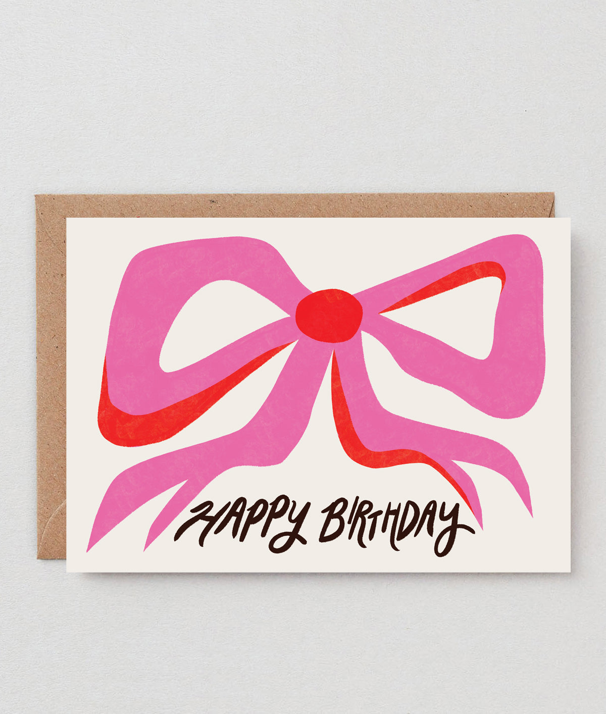 Congrats Bow Embossed Greeting Card