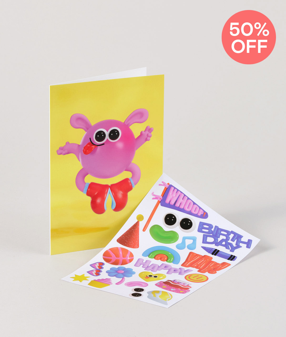 *SALE* Pinky Kids Sticker Card