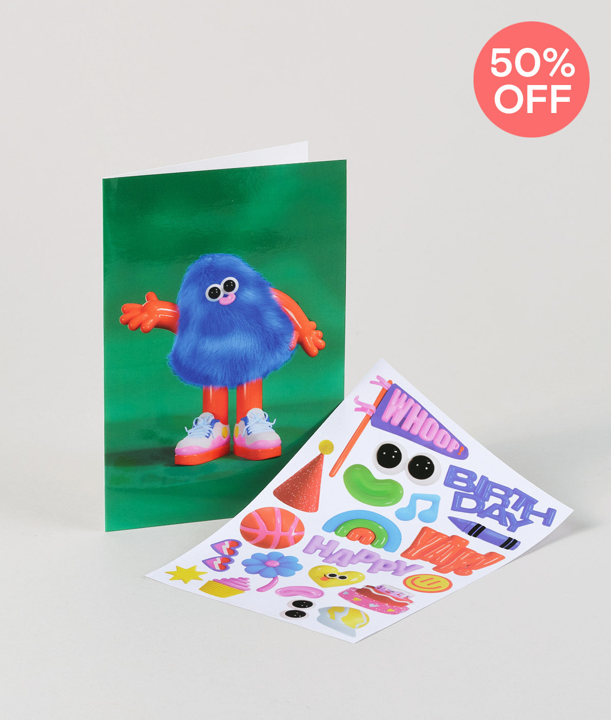 *SALE* Fuzzy Kids Sticker Card