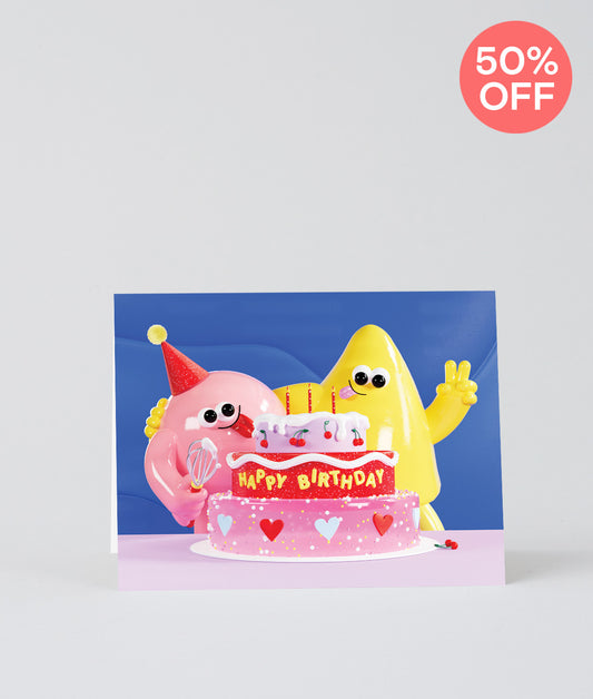 *SALE* Big Birthday Cake Kids Greetings Card