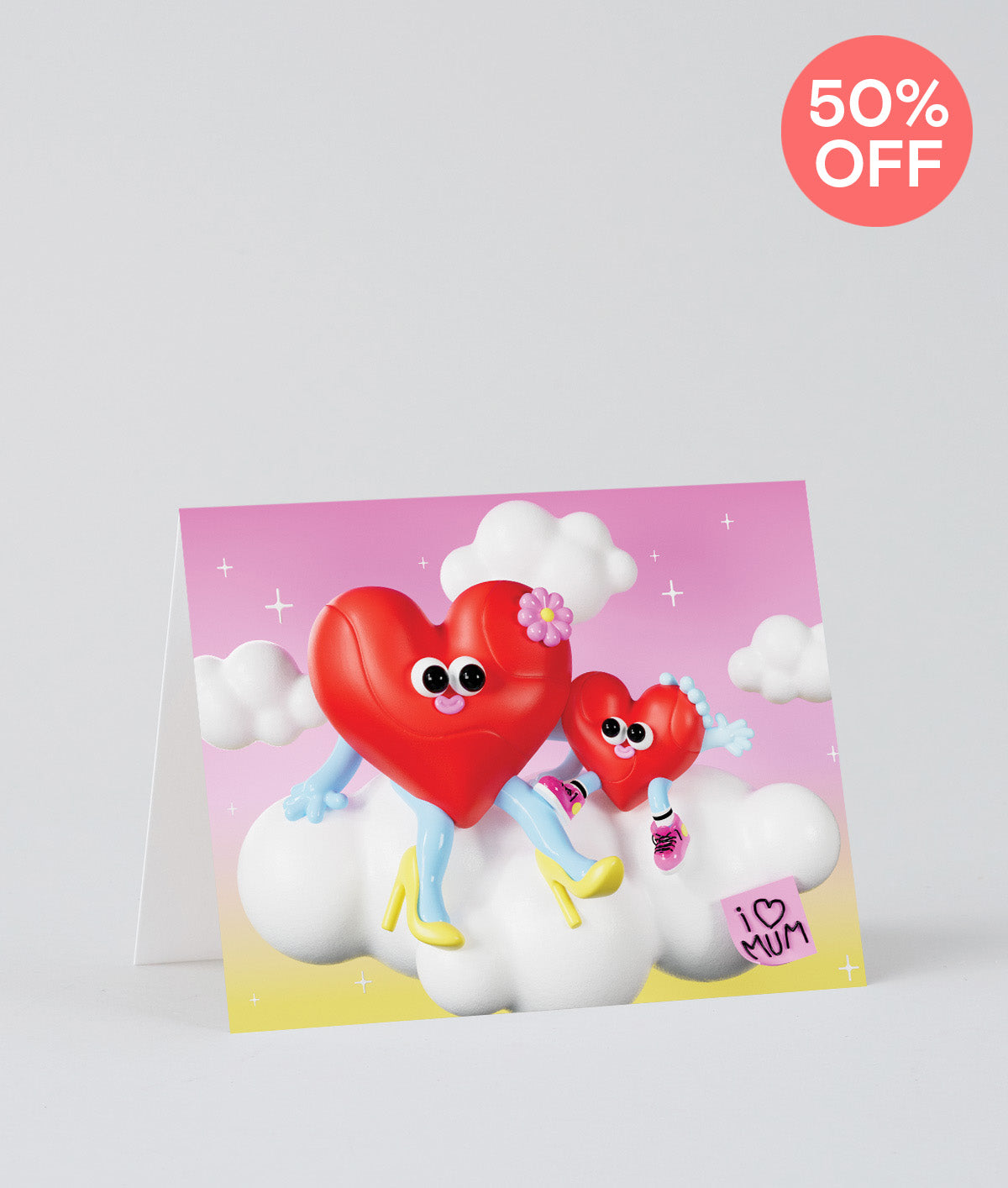 *SALE* I Heart Mum Kids Greetings Card