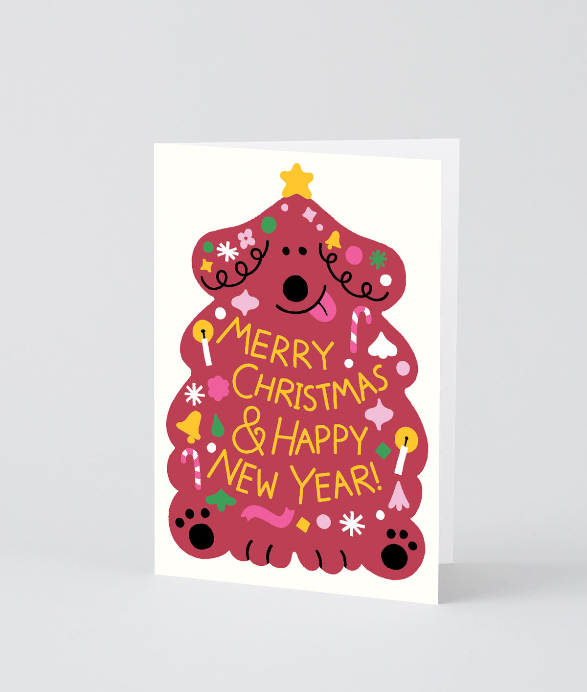 Merry Christmas and Happy New Year Dog
