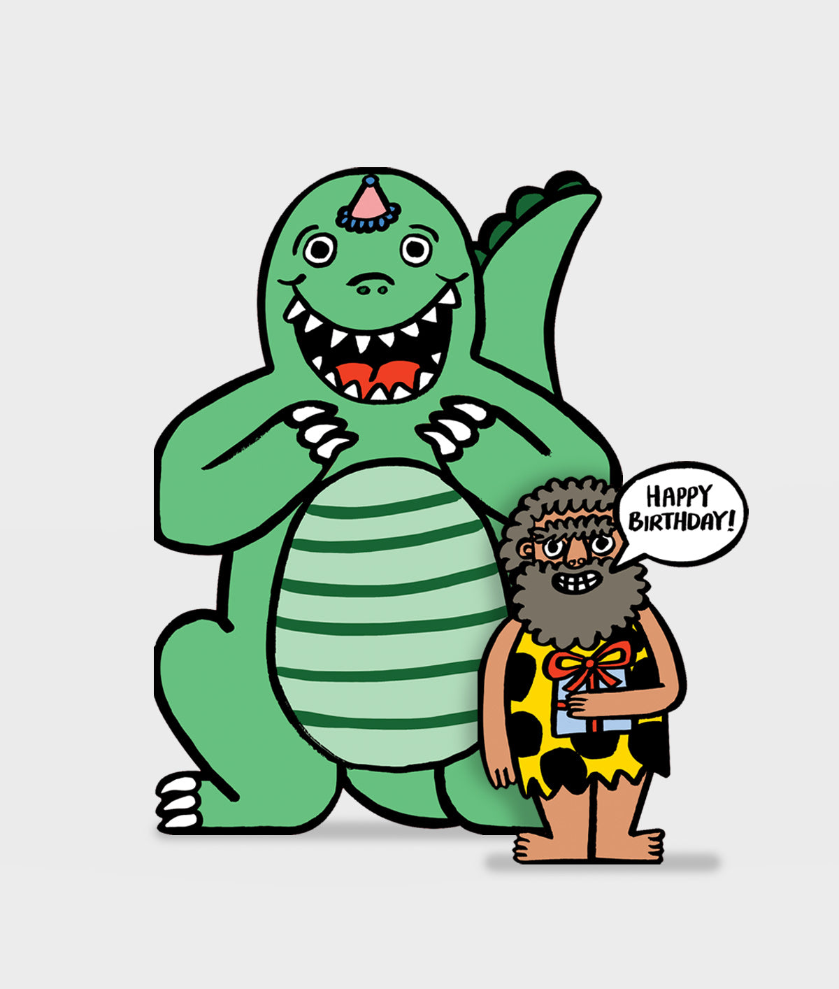 Dinosaur With Mini Card