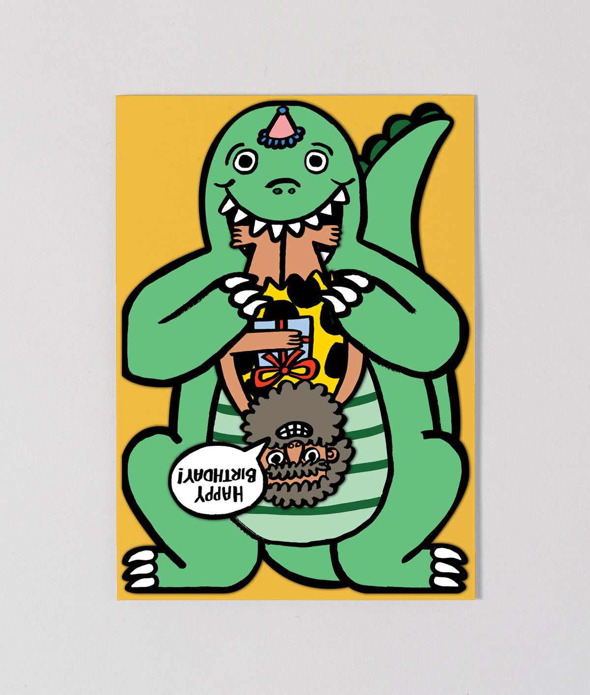 Dinosaur With Mini Card