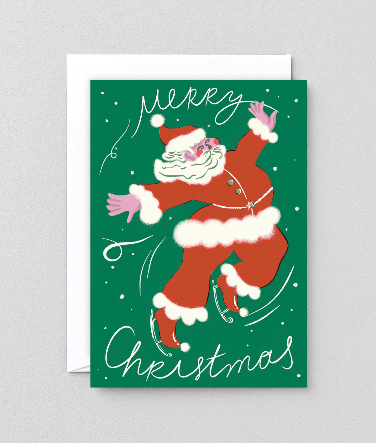 Ice Skating Santa