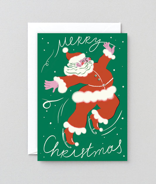 Ice Skating Santa