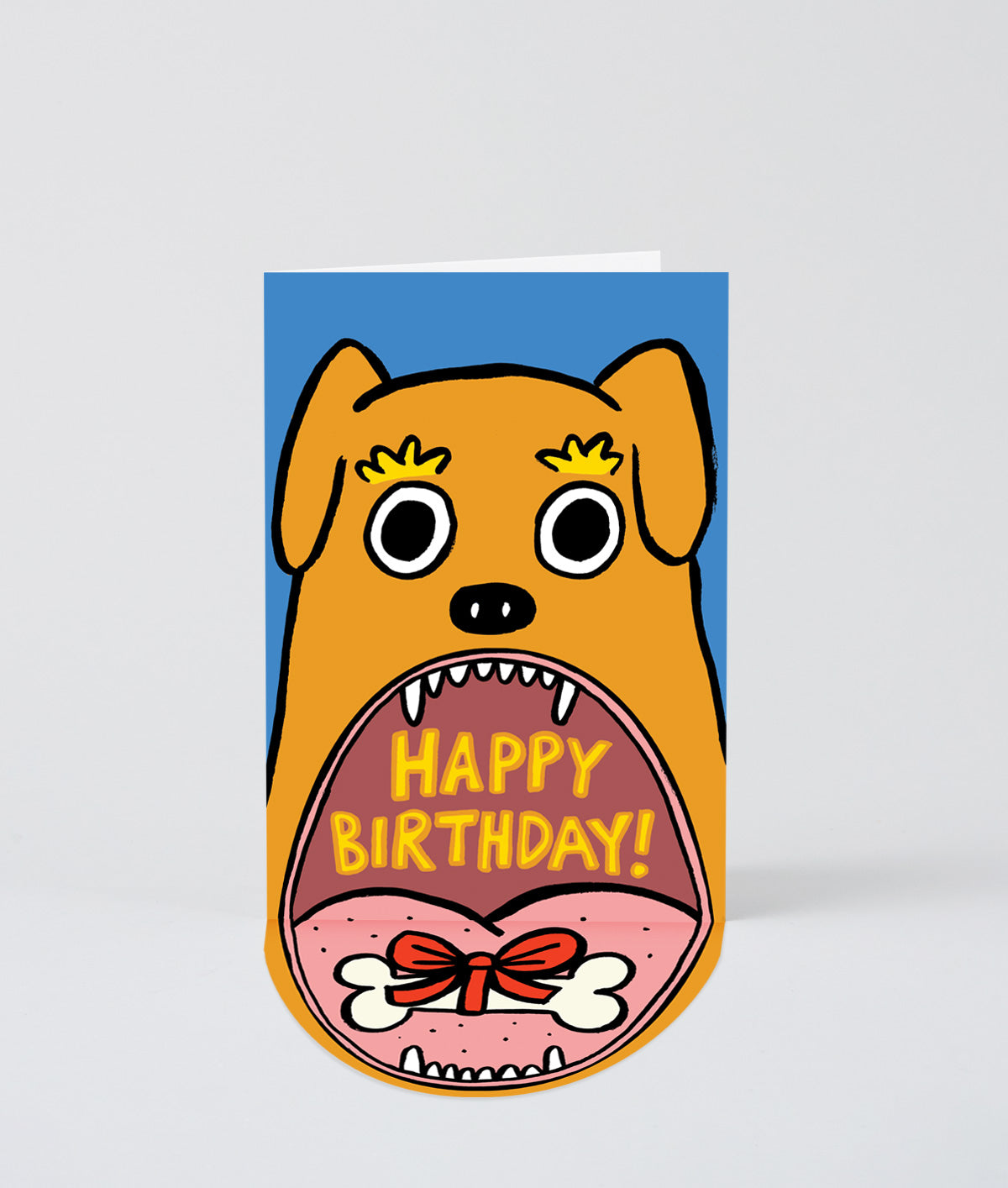 Dog Big Mouth Fold Out Card