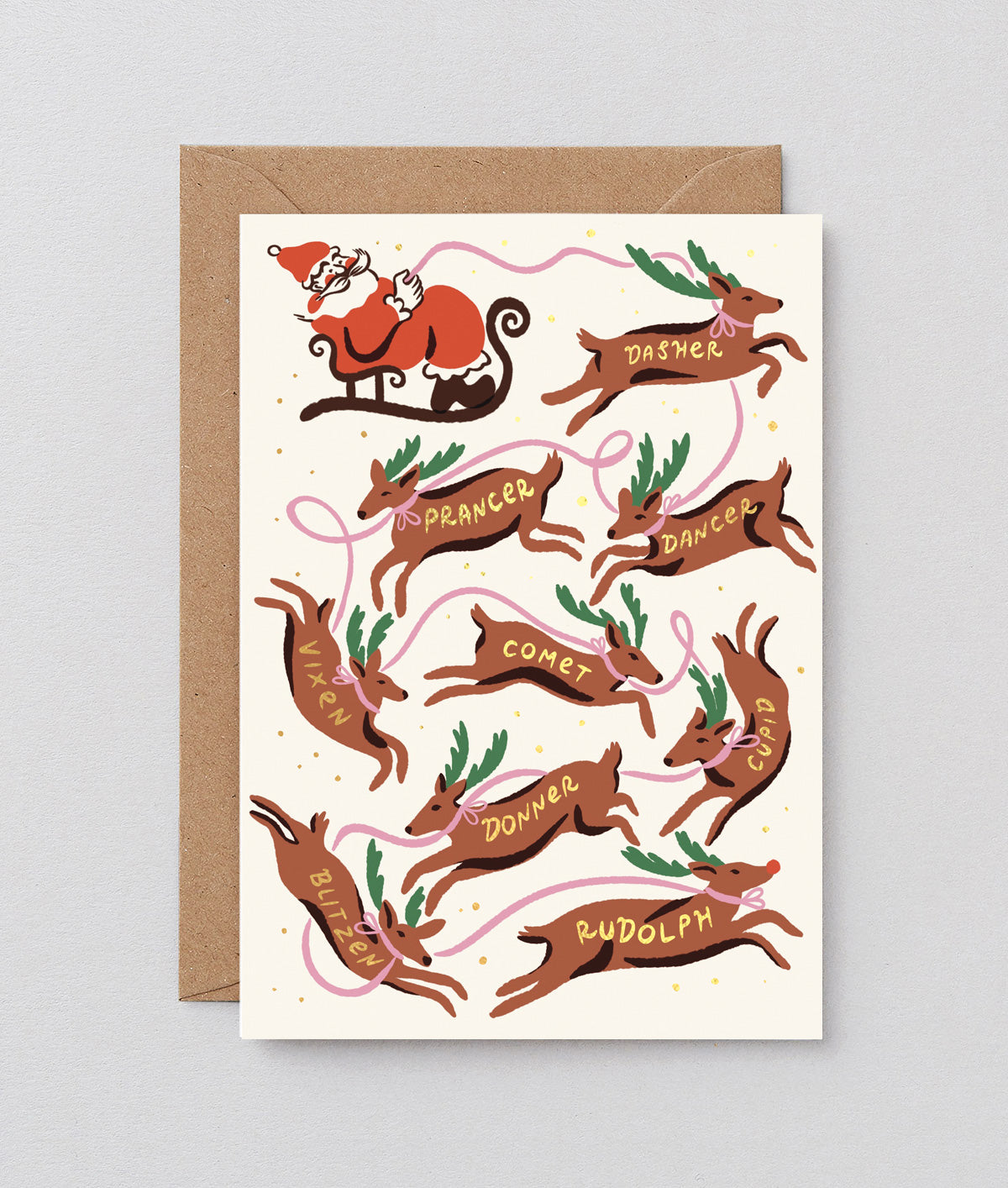 Santa And Reindeer