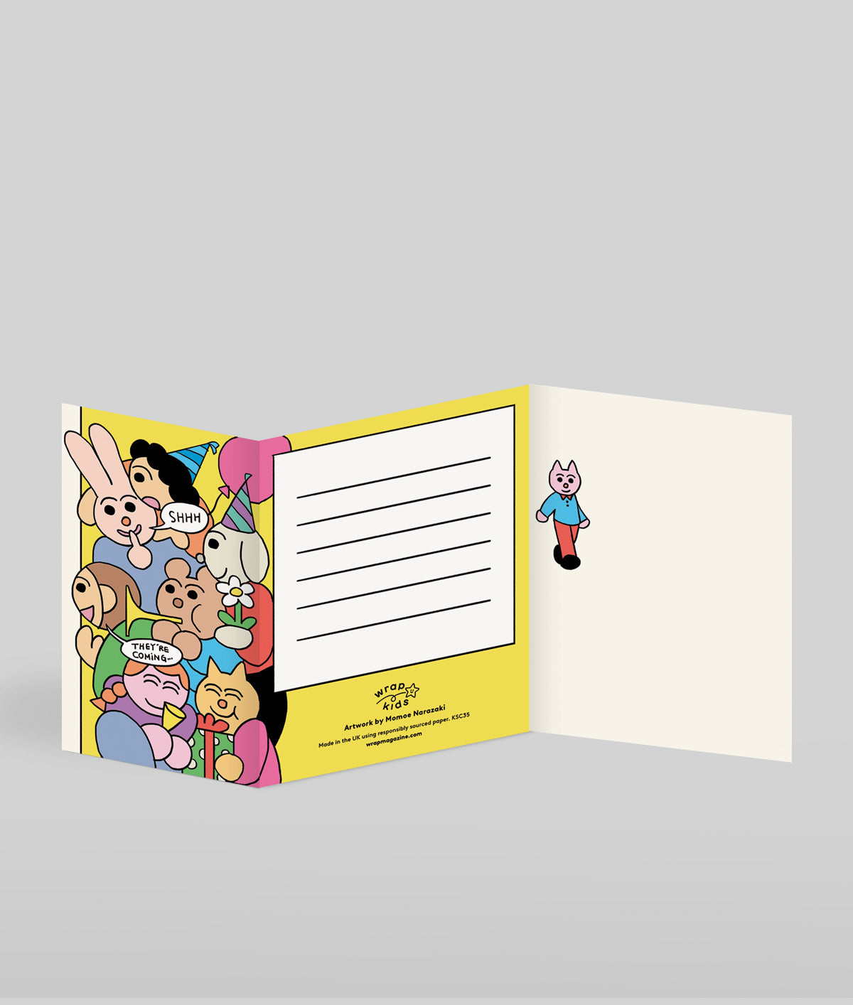Shhh Surprise Birthday Fold Out Card