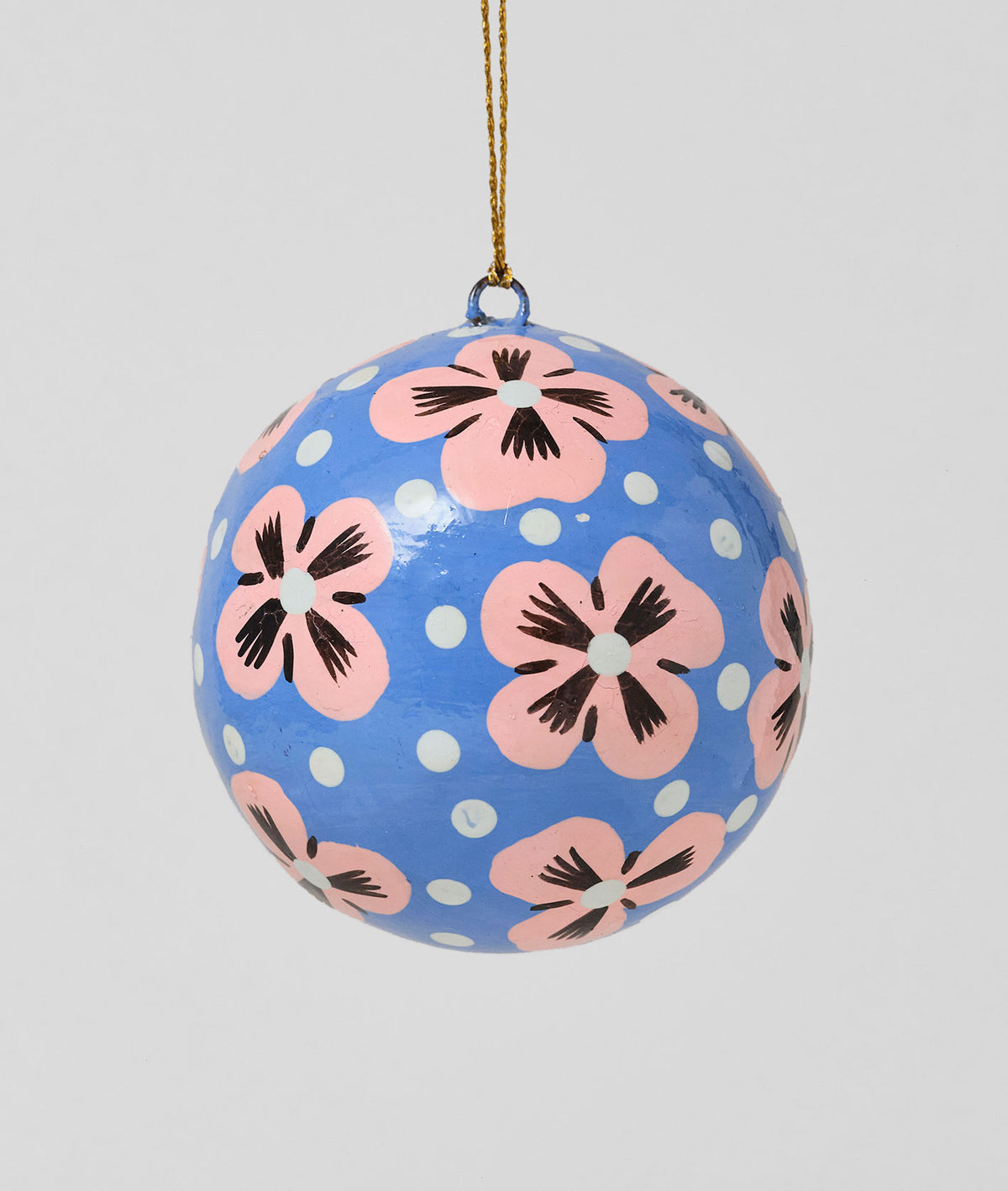Pink Flowers Bauble