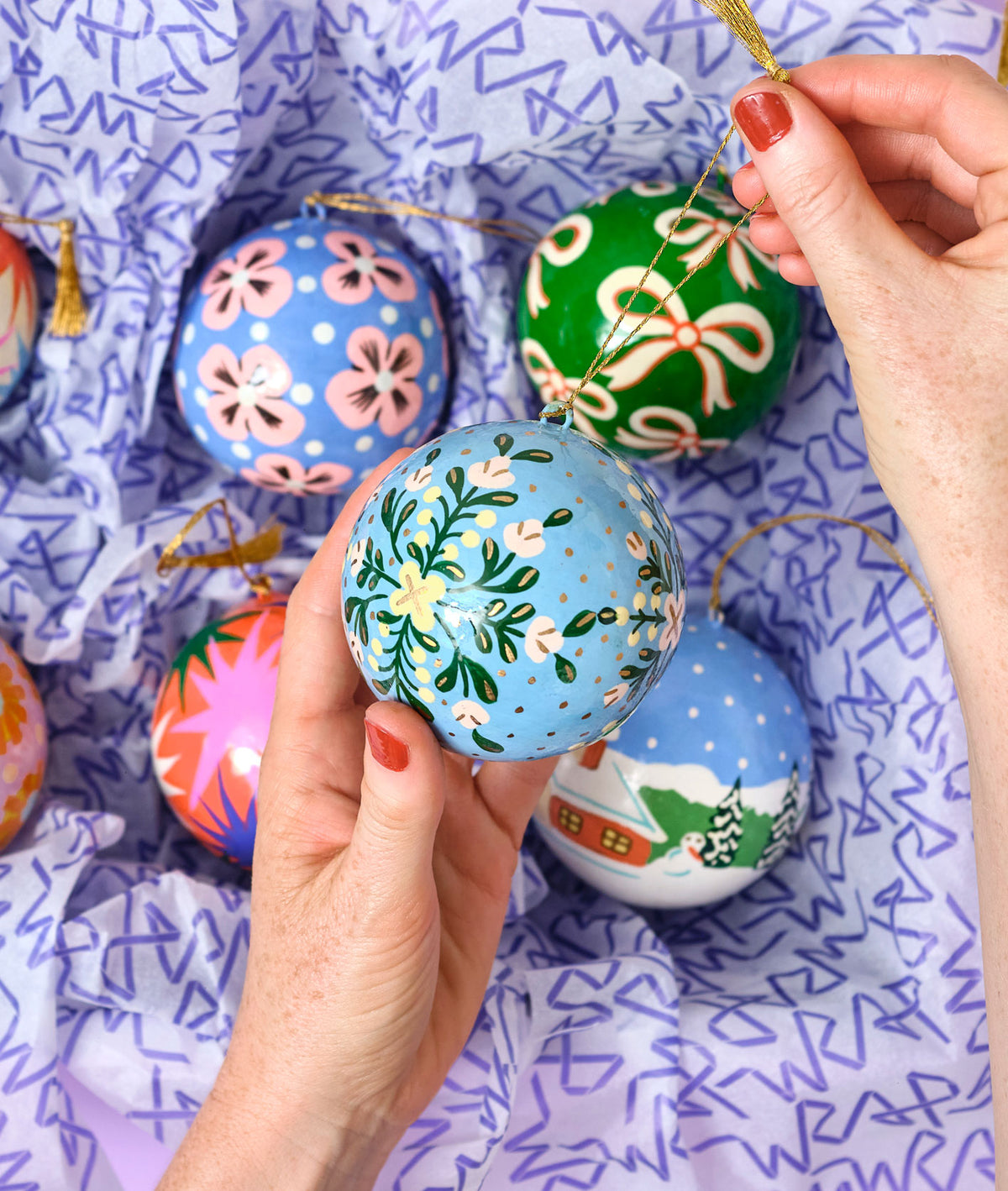 Floral Reflection Bauble
