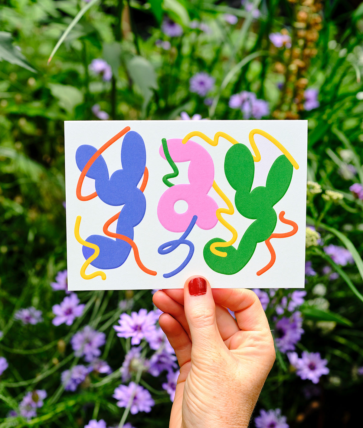 Yay Streamers Embossed Greeting Card