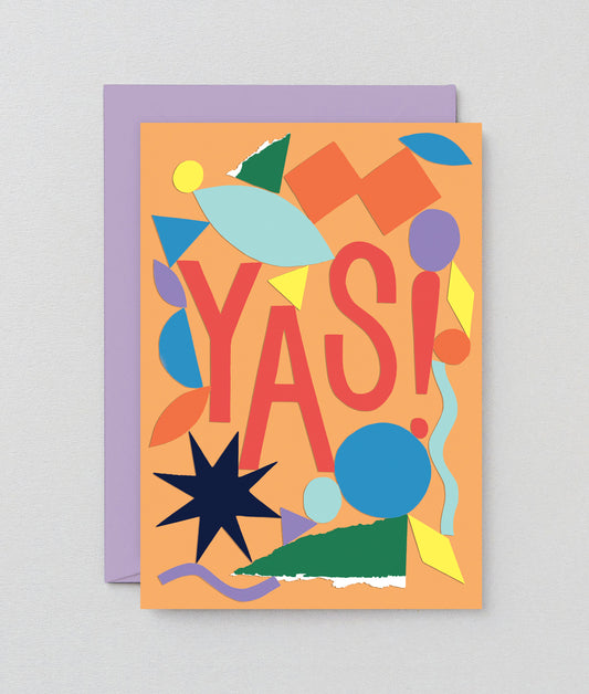 *SALE*  Yas Embossed Greetings Card