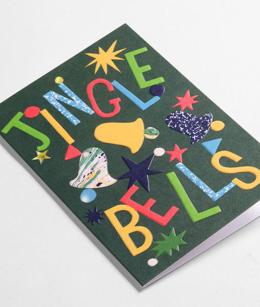 Jingle Bells Embossed Christmas Card