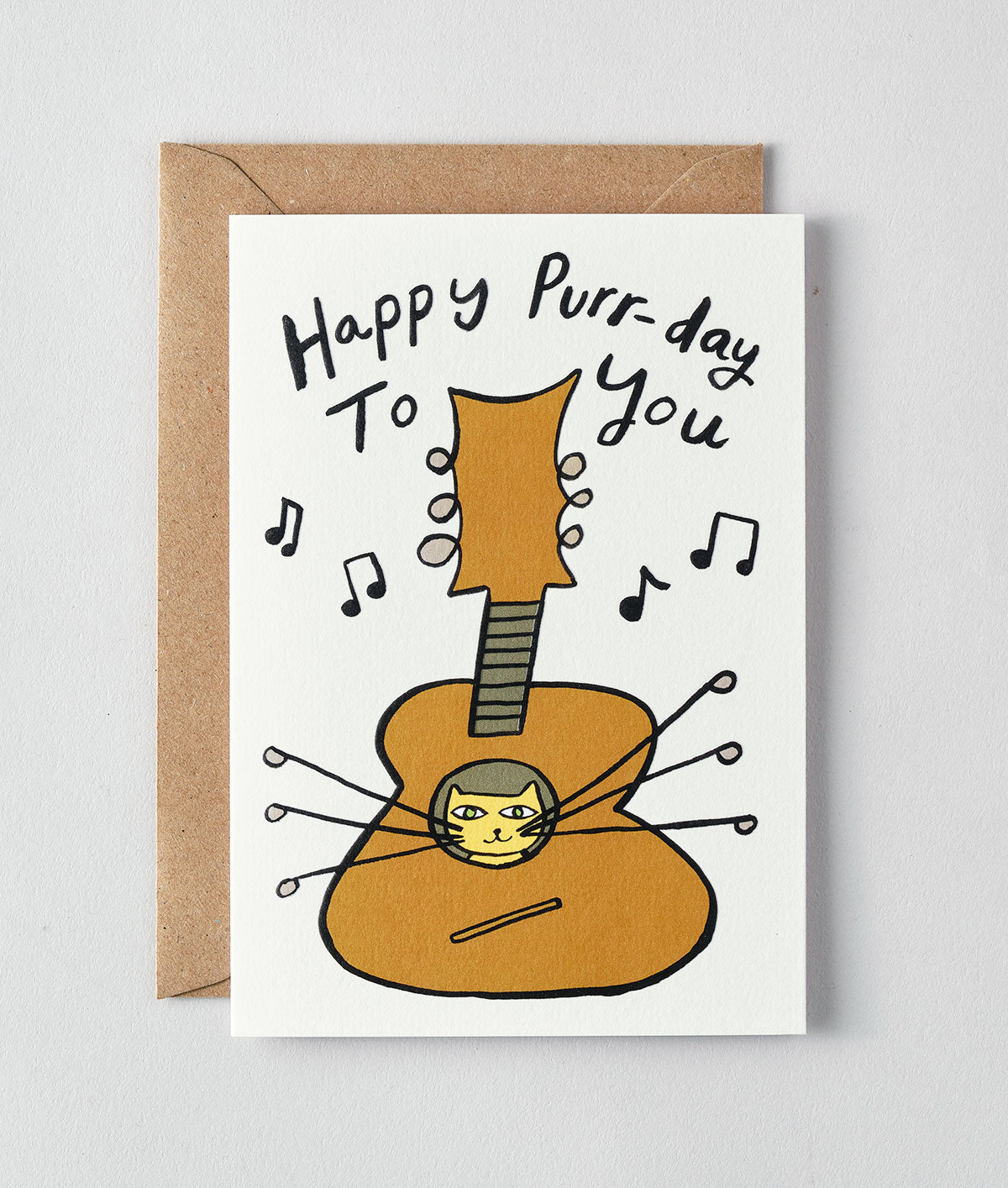 Happy Purr-Day To You Embossed Greetings Card