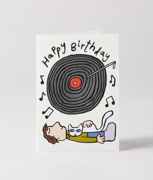 Happy Birthday Vinyl Embossed Greetings Card