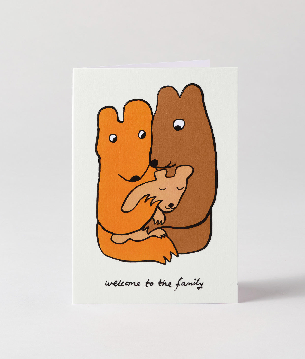 Welcome To The Family Embossed Greetings Card