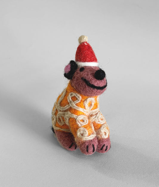 Pippin, Dog in Orange Jumper