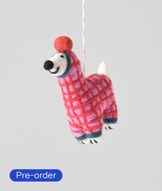 *PRE-ORDER* Jayla, Dog in a Red Onesie