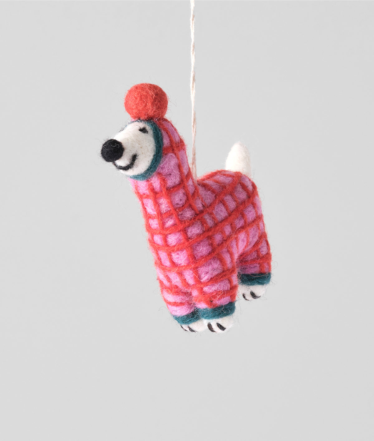 Jayla, Dog in a Red Onesie